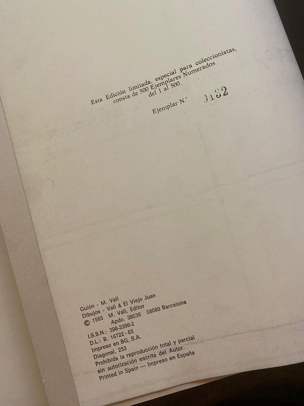 MISA NEGRA (1985, VALL)  Edición Coleccionista. Nª0132/500.